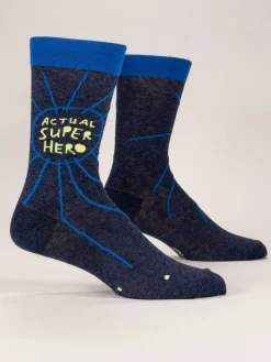 Actual Superhero M-Crew Socks