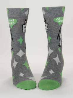 All Puns Intended M-Crew Socks