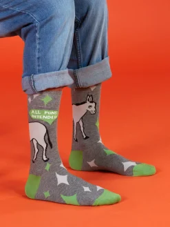 All Puns Intended M-Crew Socks