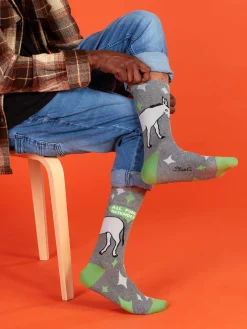 All Puns Intended M-Crew Socks
