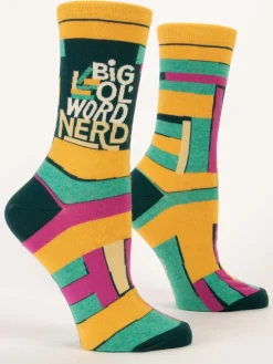 Big Ol' Word Nerd W-Crew Socks