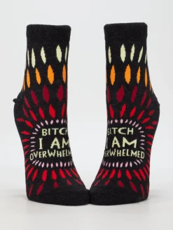 Bitch I AM Overwhelmed W-Ankle Socks