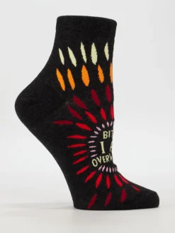 Bitch I AM Overwhelmed W-Ankle Socks