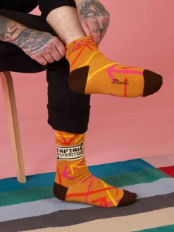 Captain Distraction M-Crew Socks