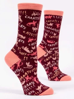 Cats! W-Crew Socks