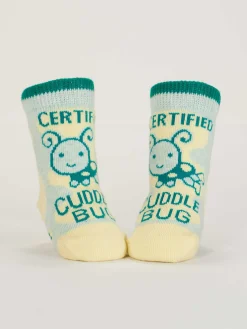 Certified Cuddle Bug/I Bet I Can Make Us Both Cry Baby Socks