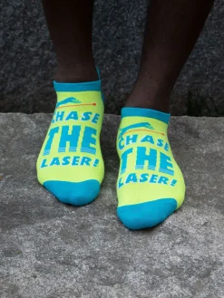Chase The Laser! Sneaker Socks