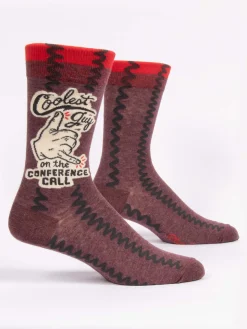 Coolest Guy On The Conference Call M-Crew Socks
