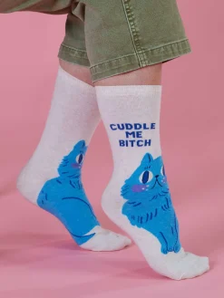 Cuddle Me Bitch W-Crew Socks