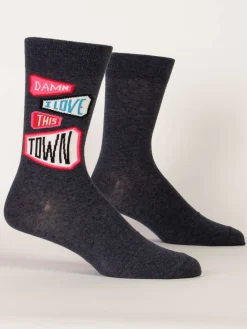 Damn I Love This Town M-Crew Socks