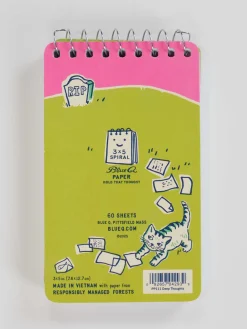 Deep Thoughts For My Cat To Inherit When I Die 3x5 Spiral Notebook