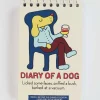 Diary Of A dog. Licked Some Faces, Sniffed A Bush, Barked At A Vacuum 3x5 Spiral Notebook