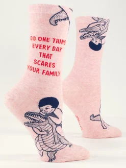 Do One Thing Every Day That Scares Your Family W-Crew Socks