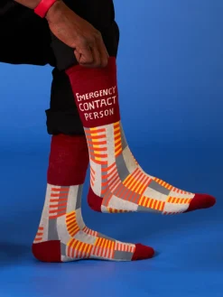 Emergency Contact Person M-Crew Socks