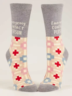 Emergency Contact Person W-Crew Socks