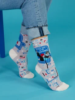 Fuck Off, I'm Gaming W-Crew Socks