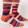 Fun Person Alert M-Crew Socks
