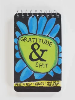 Gratitude & Shit. Plus A Few Things That Piss Me Off 3x5 Spiral Notebook