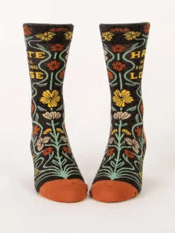 Hate Will Fucking Lose M-Crew Socks