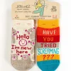 Hello I'm New Here/ Have You Ever Tried Screaming??? Baby Socks