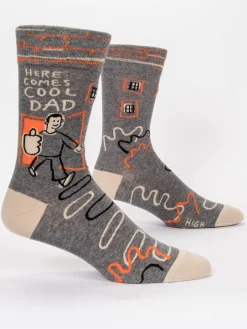 Here Comes Cool Dad M-Crew Socks