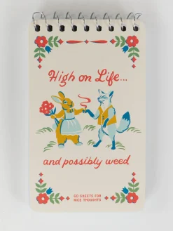High On Life...And Possibly Weed 3x5 Spiral Notebook