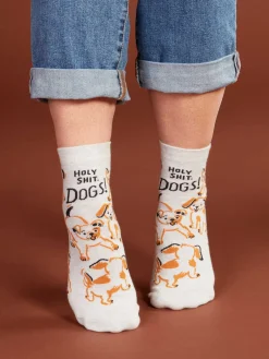 Holy Shit. Dogs! W-Ankle Socks