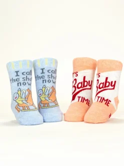 I Call The Shots Now/ It's Baby Time Baby Socks