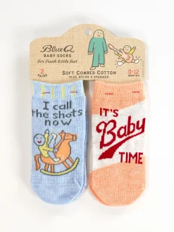 I Call The Shots Now/ It's Baby Time Baby Socks