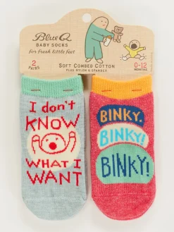 I Don't Know What I Want/ Binky! Binky! Binky! Baby Socks