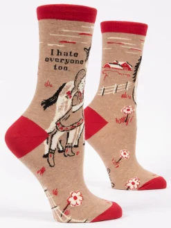 I Hate Everyone Too W-Crew Socks