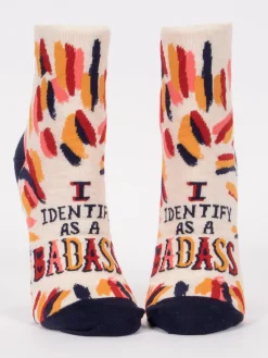 I Identify As A Badass W-Ankle Socks