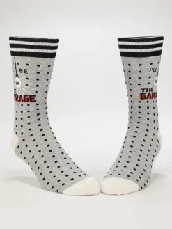 I'll Be In The Garage M-Crew Socks