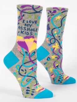 I Love My Asshole Kids W-Crew Socks