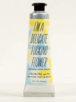 I'm a Delicate Fucking Flower Natural Hand Cream - Jasmine with Orange Peel & Pear