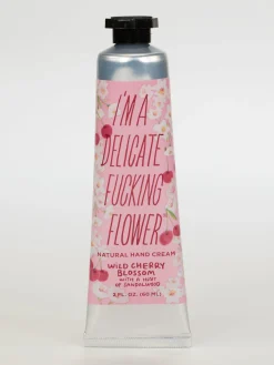 I'm A Delicate Fucking Flower Natural Hand Cream- Wild Cherry Blossom with a hint of Sandalwood
