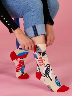 I'm Really Into Birds W-Crew Socks