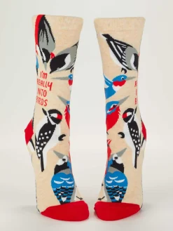 I'm Really Into Birds W-Crew Socks