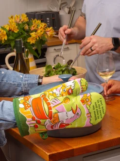 I Put Wine In The Sauce And Also In My Mouth Oven Mitt
