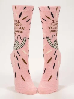 I Shall Support You Like An Underwire Bra W-Crew Socks