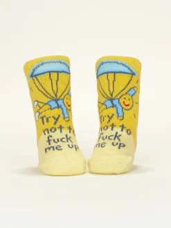 I've Got That New Baby Smell/ Try Not To Fuck Me Up Baby Socks