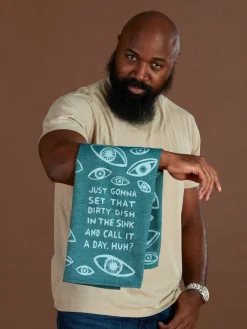 Just Gonna Set That Dirty Dish In The Sink And Call It A Day, Huh? Dish Towel
