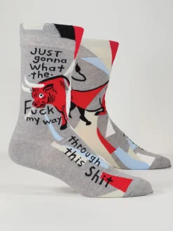 Just Gonna What The Fuck My Way Through This Shit M-Crew Socks