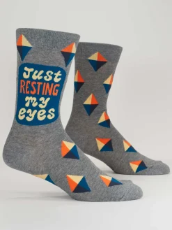 Just Resting My Eyes M-Crew Socks