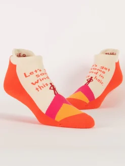 Let's Get Some Wind In This Hair Sneaker Socks