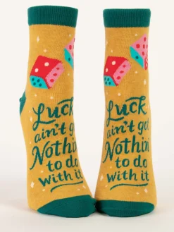 Luck Ain't Got Nothin' To Do With It W-Ankle Socks
