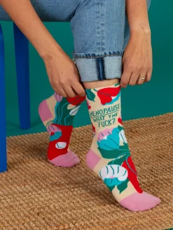 Menopause. What The Fuck? W-Crew Socks