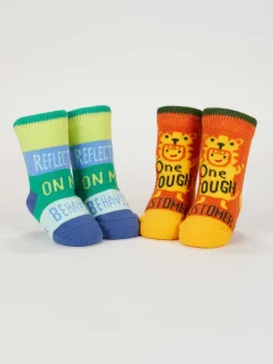 One Tough Customer/ Reflecting On My Behavior Baby Socks