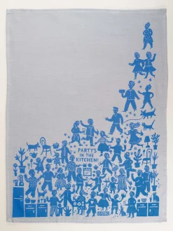 Party's In The Kitchen Dish Towel