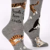 People I Love: Cats W-Crew Socks